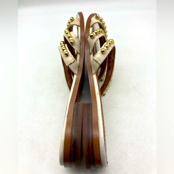 Coach Isa Women’s White Leather Sandals Size 6B - Picture 7 of 9